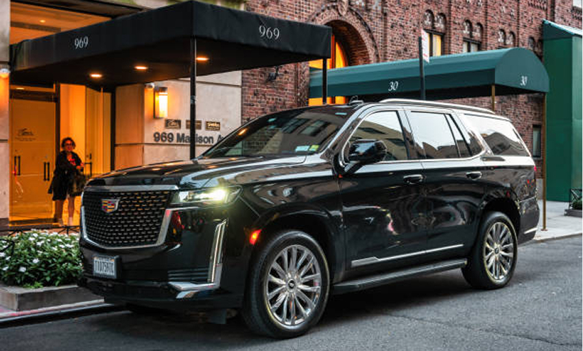 A photo of a Cadillac SUV